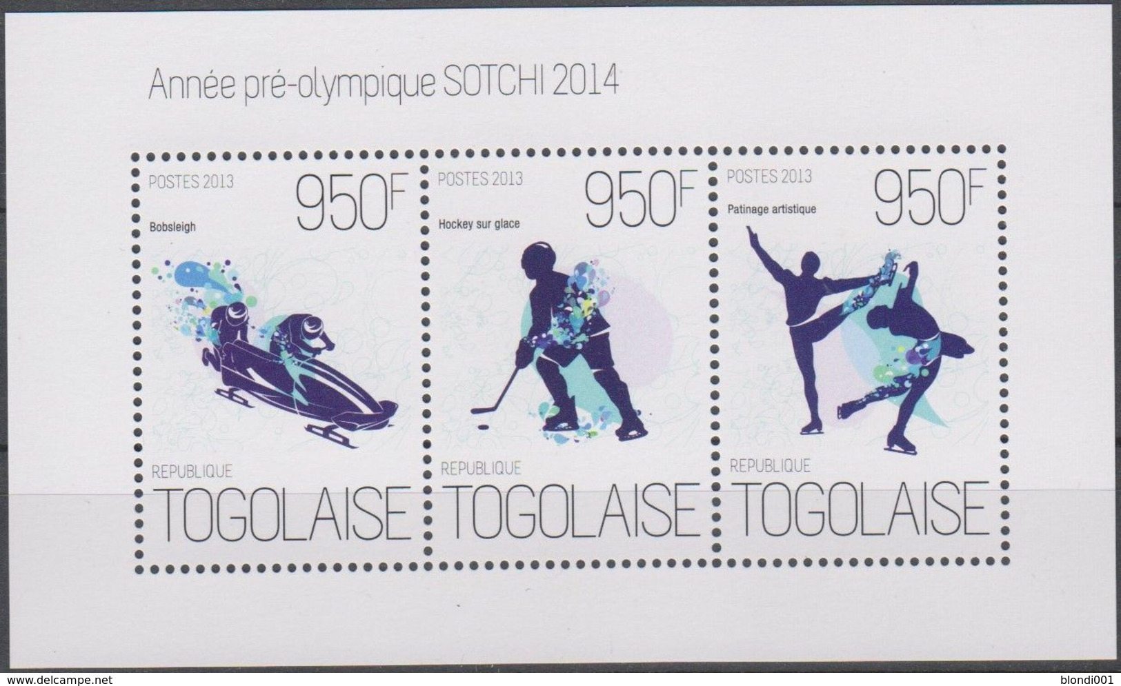 Olympics 2014 - Ice Hockey - TOGO - S/S MNH - Winter 2014: Sotschi