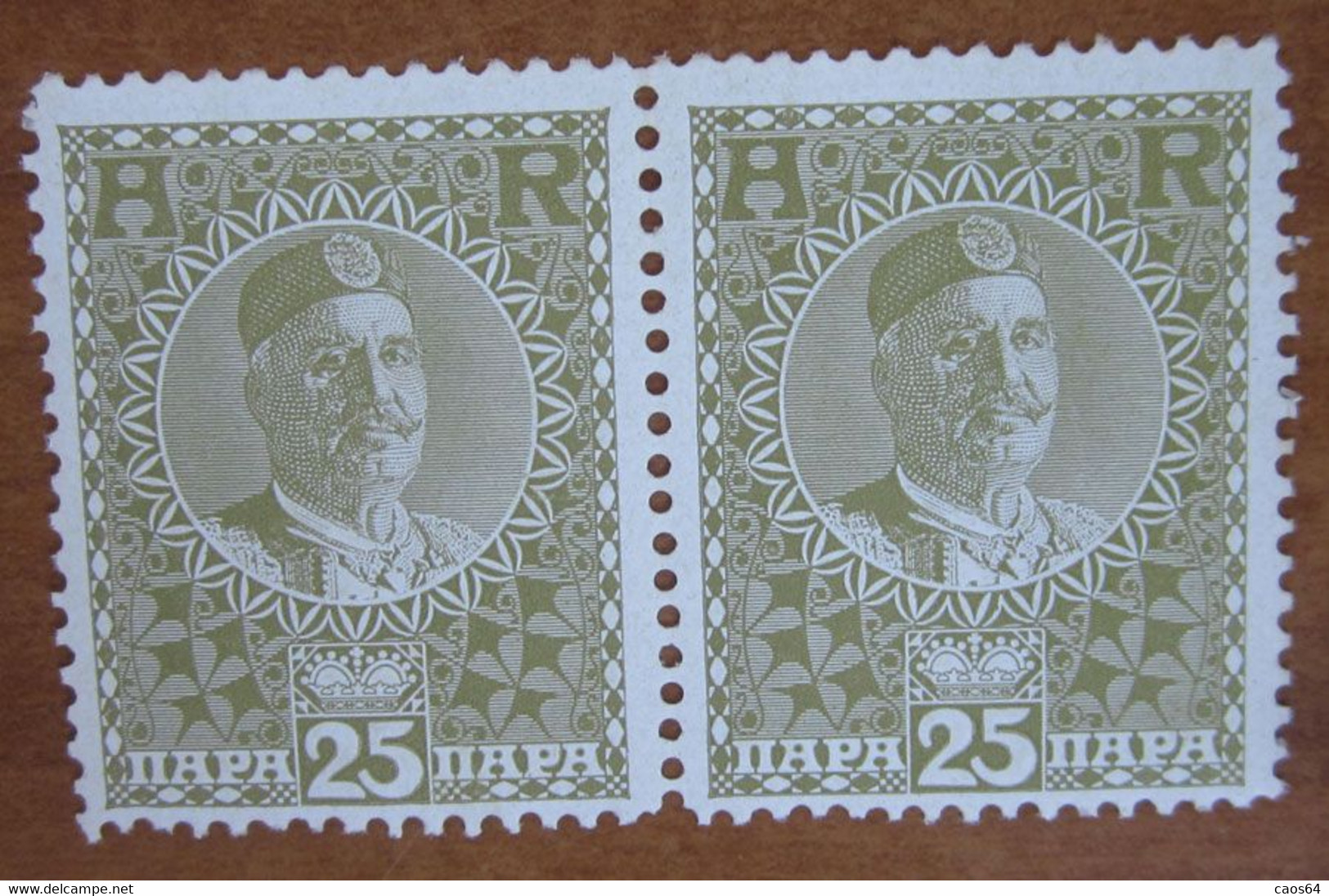 1913 MONTENEGRO Fiscali Revenue Tax Postage Due - Re Nicola I -  25 Para - Nuovo MNH - Montenegro