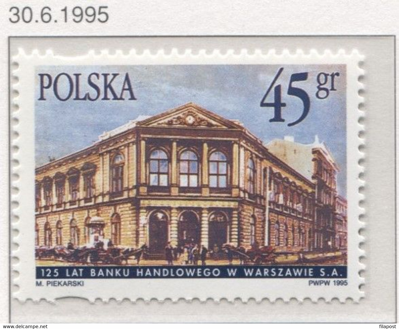 Poland 1995 Mi 3546, 125 Years Of Bank Handlowy Building In Warsaw MNH** - Ungebraucht