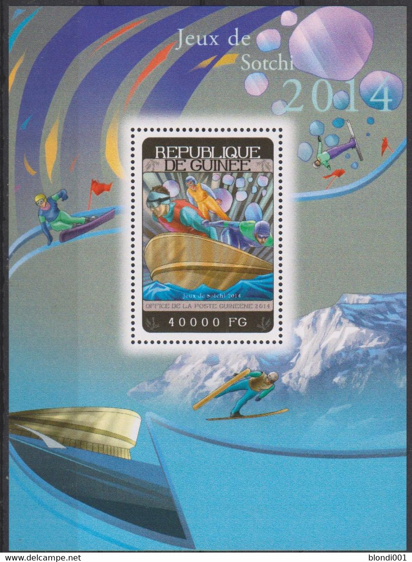 Olympics 2014 - Ski Jump - GUINEA - S/S MNH - Winter 2014: Sochi
