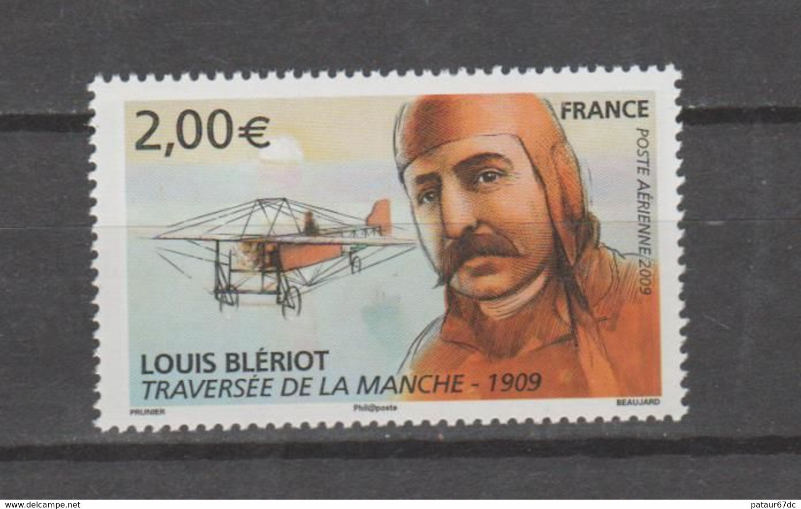 FRANCE / 2009 / Y&T PA N° 72 ** : Henri Blériot (de Feuille) X 1 - 1960-.... Ungebraucht