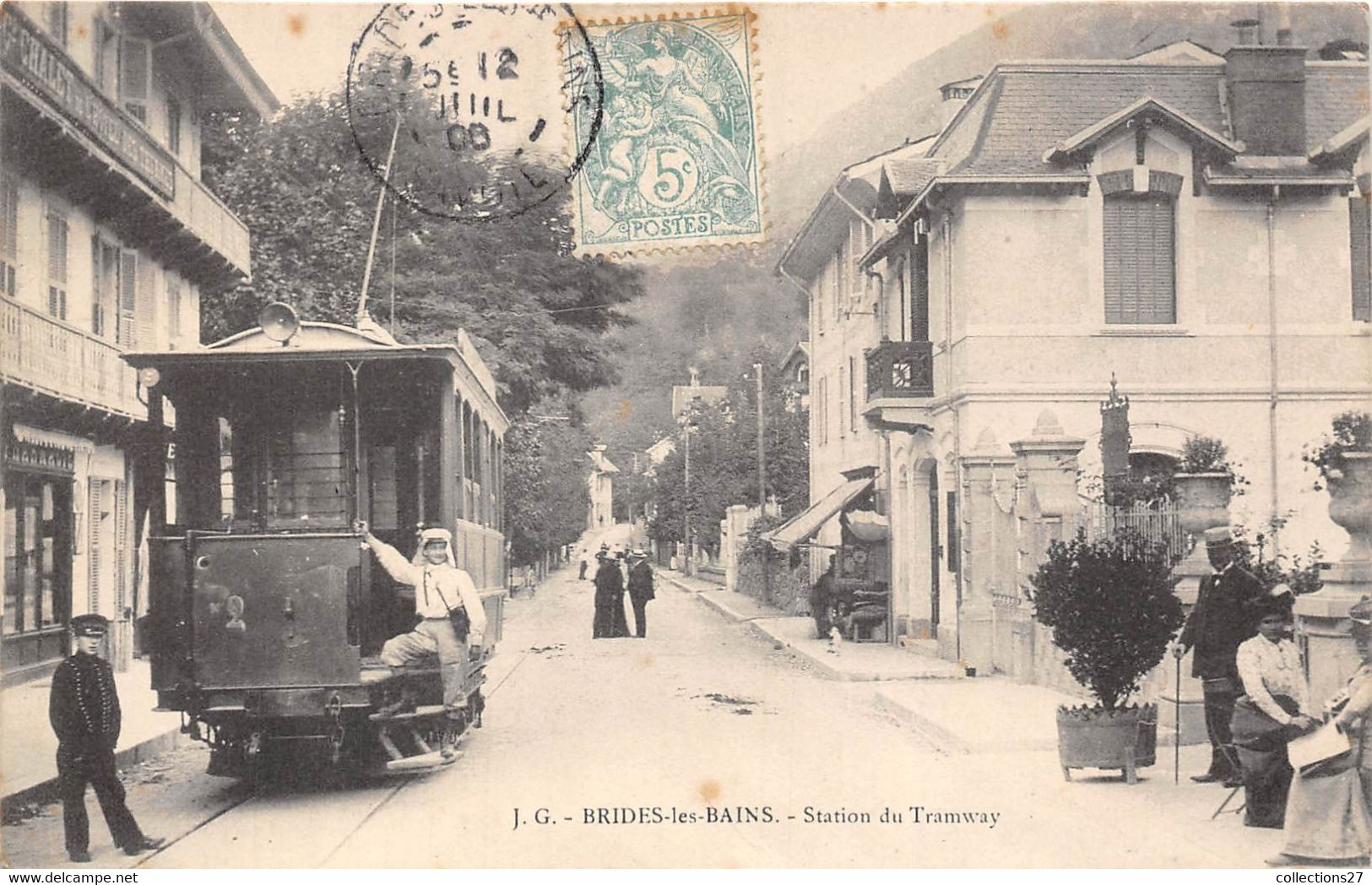 73-BRIDES-LES-BAINS- STATION DU TRAMWAY - Brides Les Bains