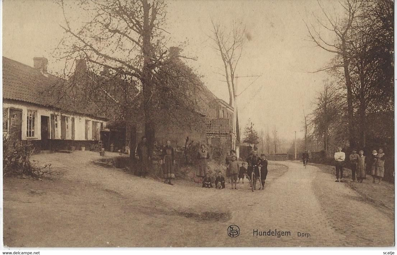 Hundelgem   -   Dorp   -    1950   Velzeke-Ruddershove   Naar   Mont /S Marchienne - Zwalm