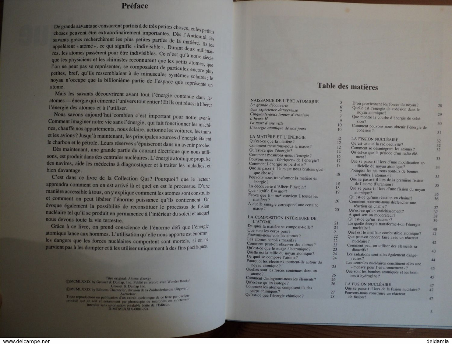 ENERGIE ATOMIQUE. 1979. CHANTECLER COLLECTION QUI POURQUOI ILLUSTRATIONS DE GEORGE J ZAFFO ET ANNE LIES JHME SUR UN TEX - Andere & Zonder Classificatie