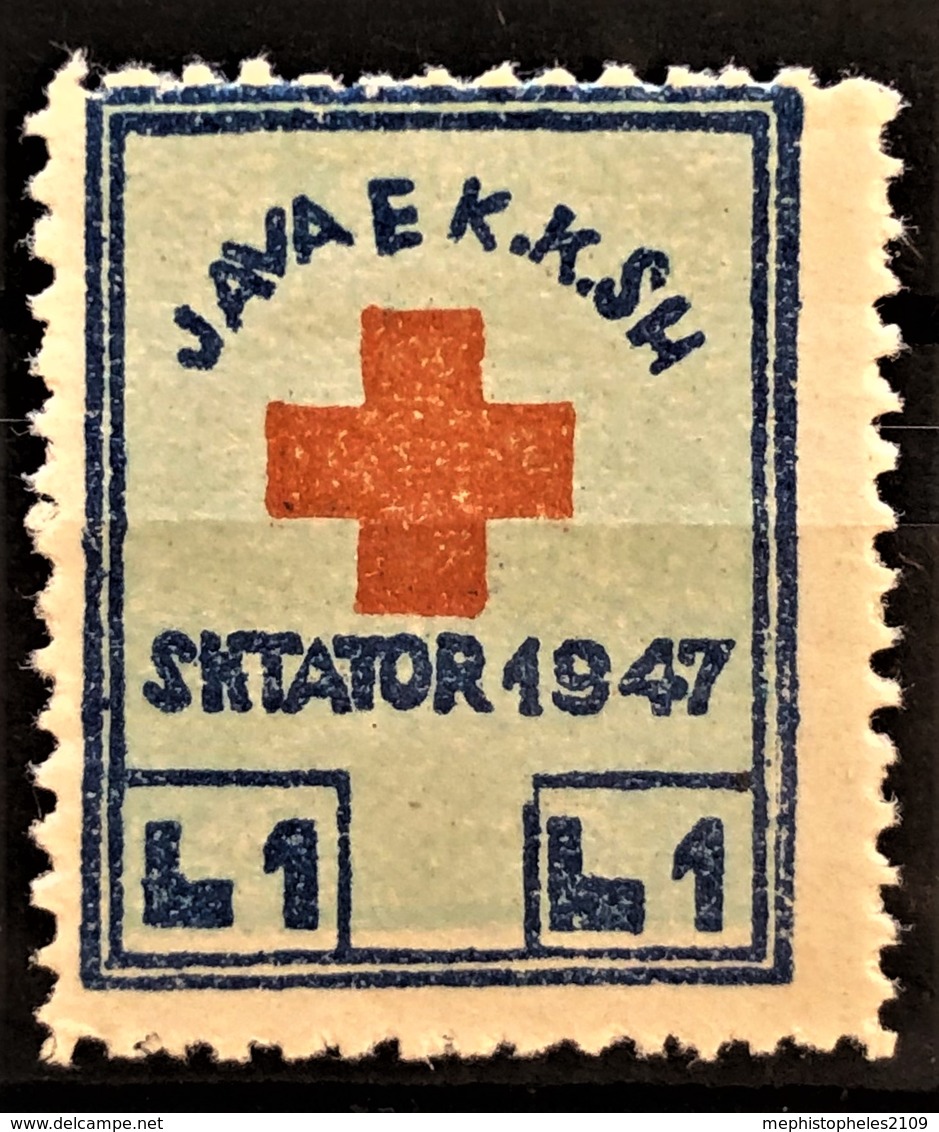 ALBANIA 1947 - MNH - Red Cross Oblig. Tax - 1L - Albania