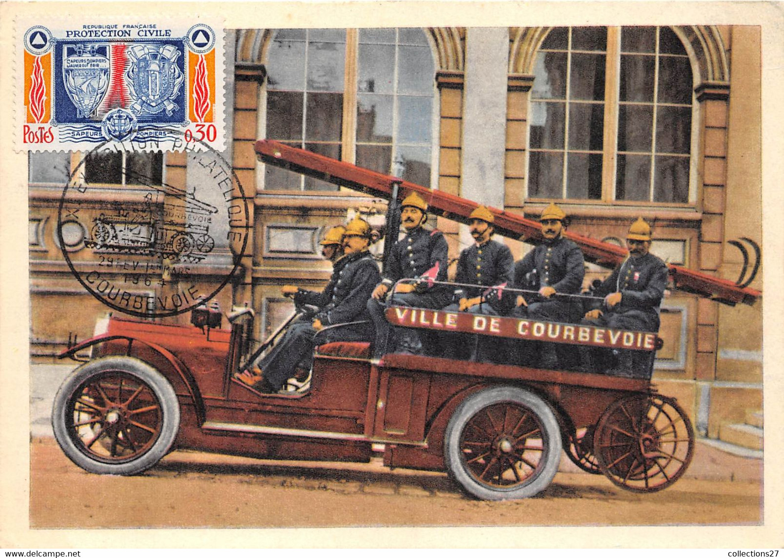 92-COURBEVOIE- POMPIERS DE LA VILLE DE COURBEVOIE- - Courbevoie