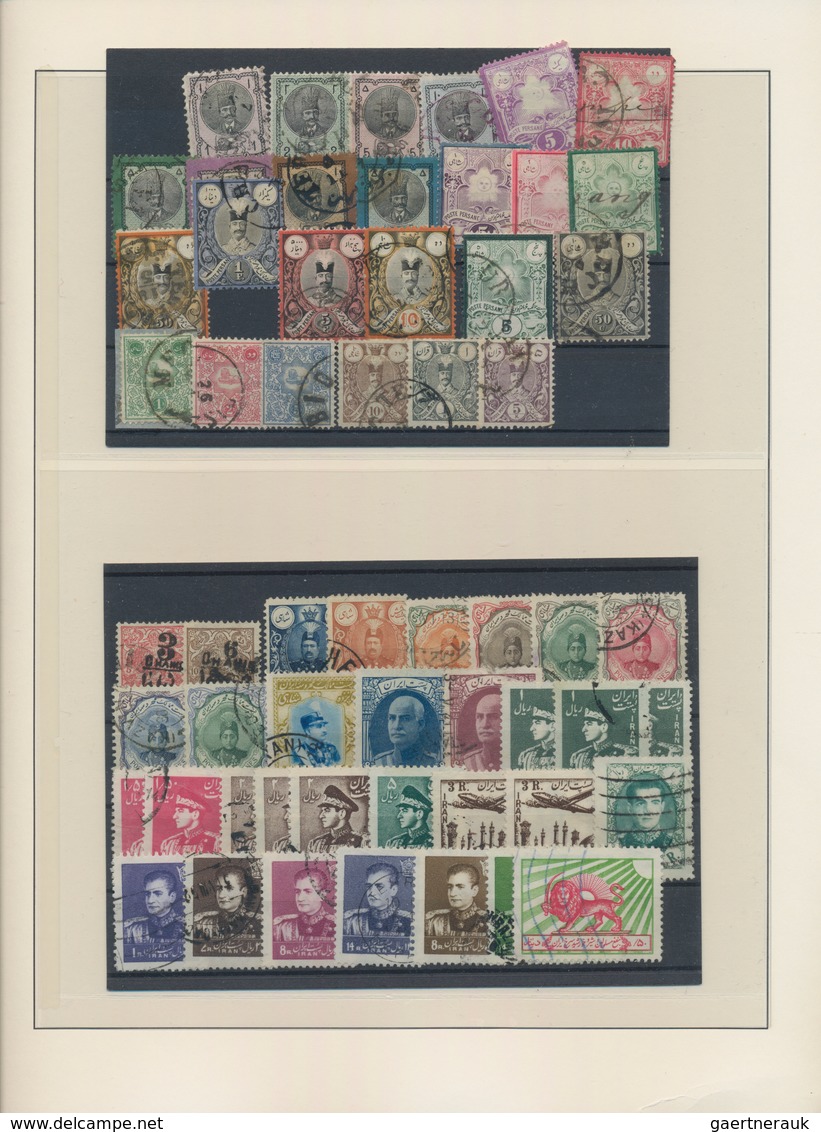 Asien: 1870/1990, Mint And Used Balance In A Binder On Apprx. 35 Album Pages, Comprising Stamps From - Asia (Other)