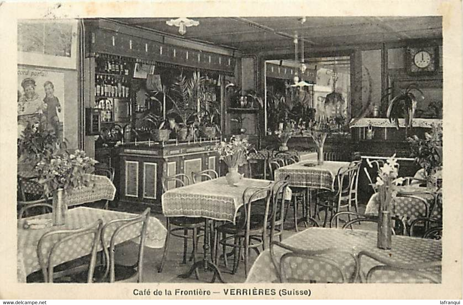 Pays Div- Ref Y62- Suisse - Cafe De La Frontiere - Verrieres - Cesar Hirt Telephone No 7  - - Les Verrières