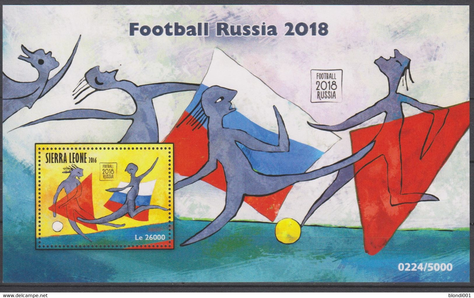 Soccer World Cup 2018 - SIERRA LEONE - S/S MNH - 2018 – Rusia