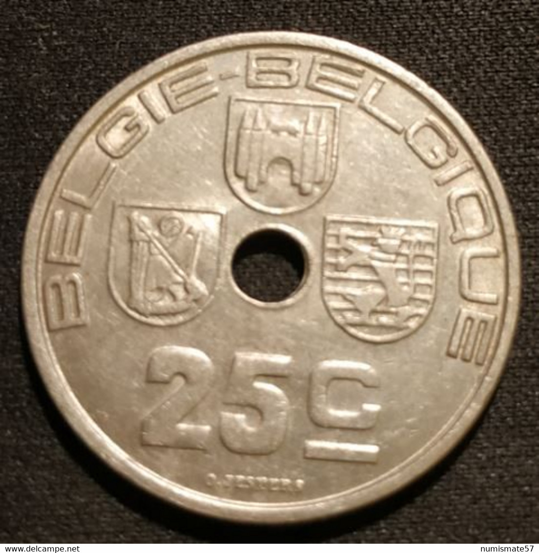 BELGIQUE - BELGIUM - 25 CENTIMES 1938 - Léopold III - ( Belgie - Belgique ) - KM 115 - 25 Cents