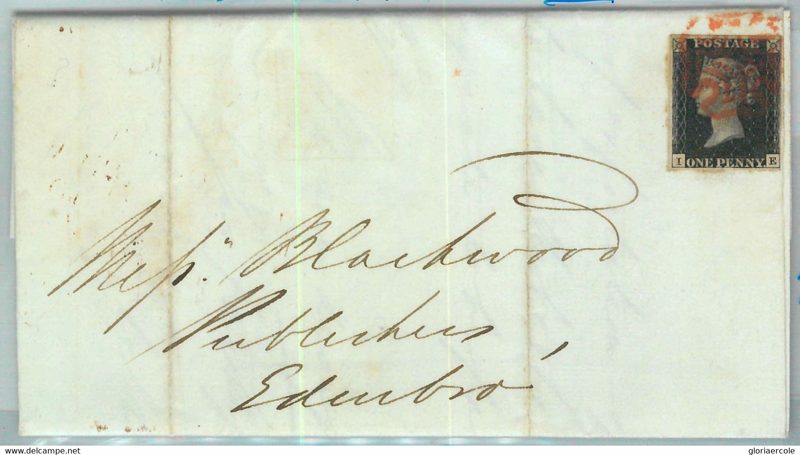 BK0660 - GB Great Brittain - POSTAL HISTORY - PENNY BLACK  On COVER October 1840 - Briefe U. Dokumente