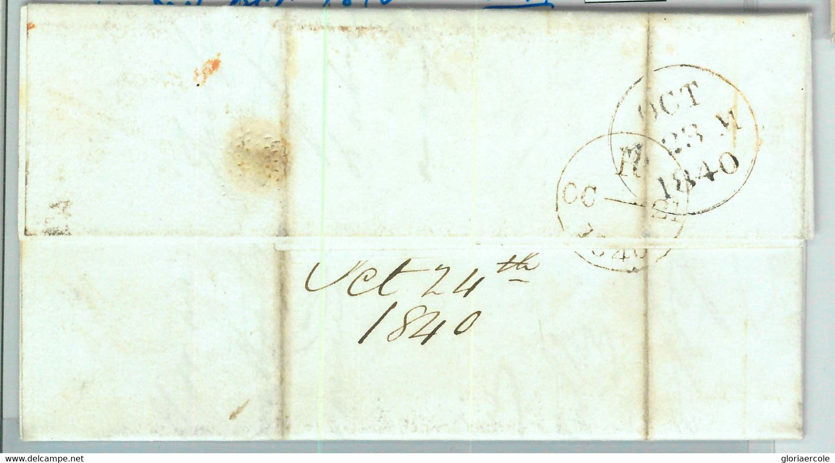 BK0660 - GB Great Brittain - POSTAL HISTORY - PENNY BLACK  On COVER October 1840 - Briefe U. Dokumente