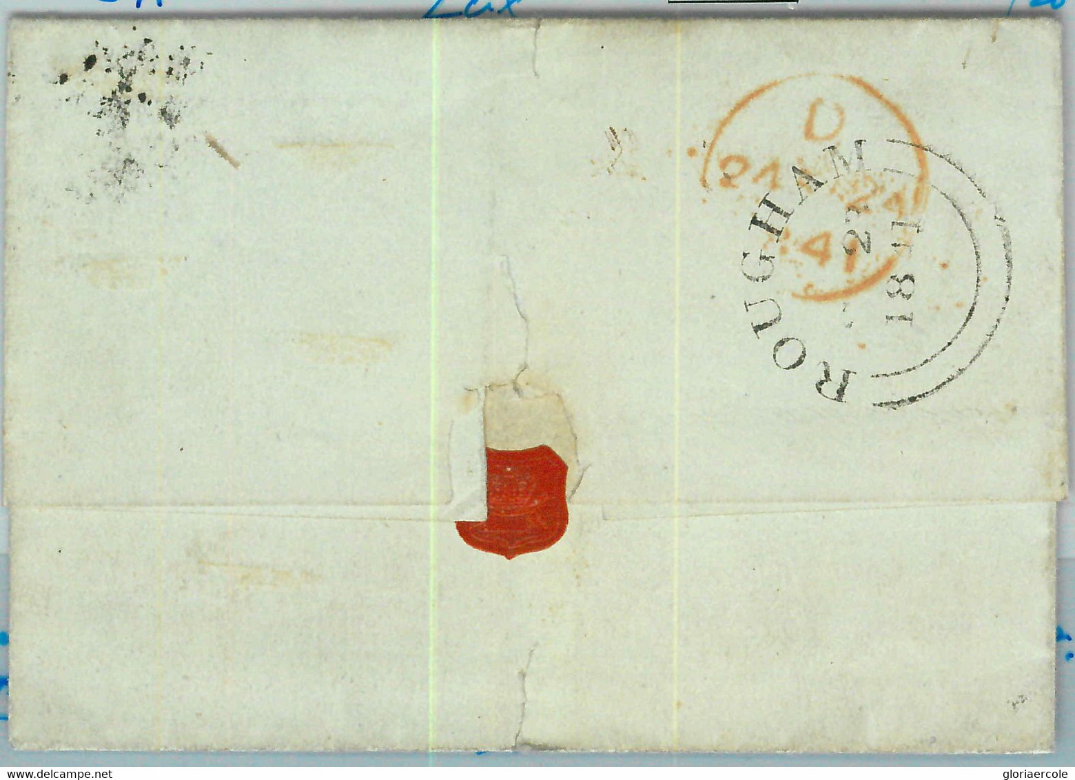 BK0661 - GB Great Brittain - POSTAL HISTORY - PENNY BLACK Plate 7 On COVER 1841 - Cartas & Documentos