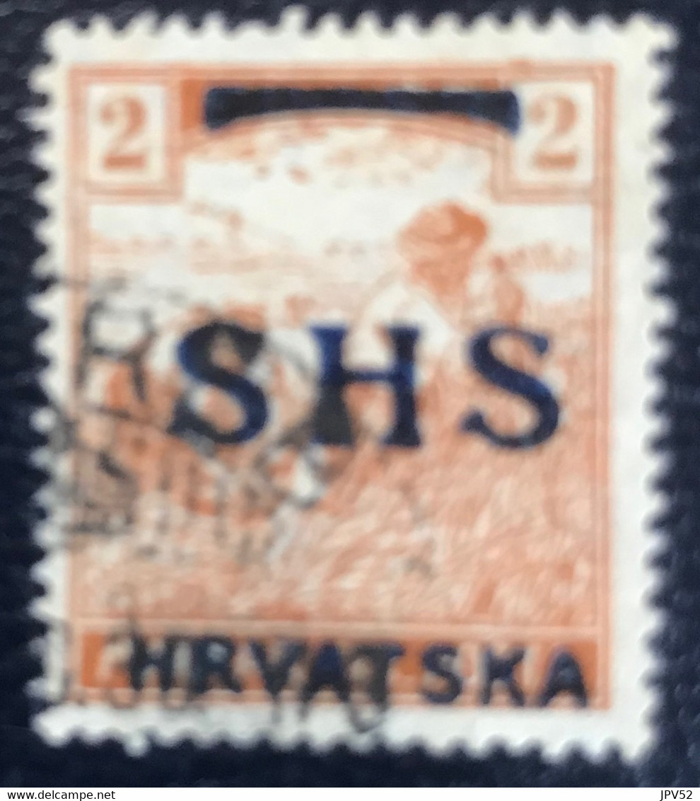 Joegoslavië - Hrvatska - P3/3 - (°)used - 1918 - Michel Nr. 66 - Snijders - Vorphilatelie