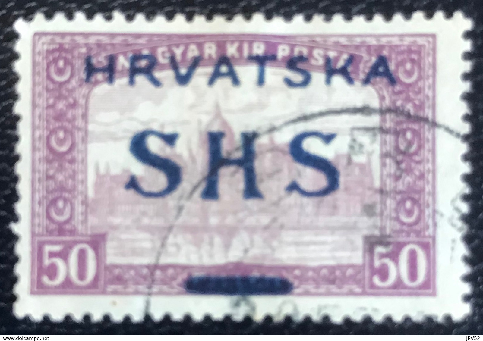 Joegoslavië - Hrvatska - P3/3 - (°)used - 1918 - Michel Nr. 76 - Parlementsgebouw - Préphilatélie