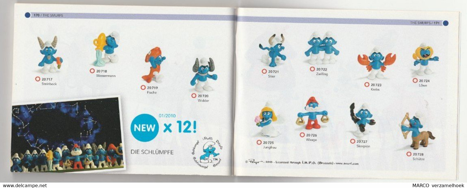 Catalogi-catalogue Schleich Smurf-schtroumpf-schlumpf Tiere-animals 2010 - Kataloge