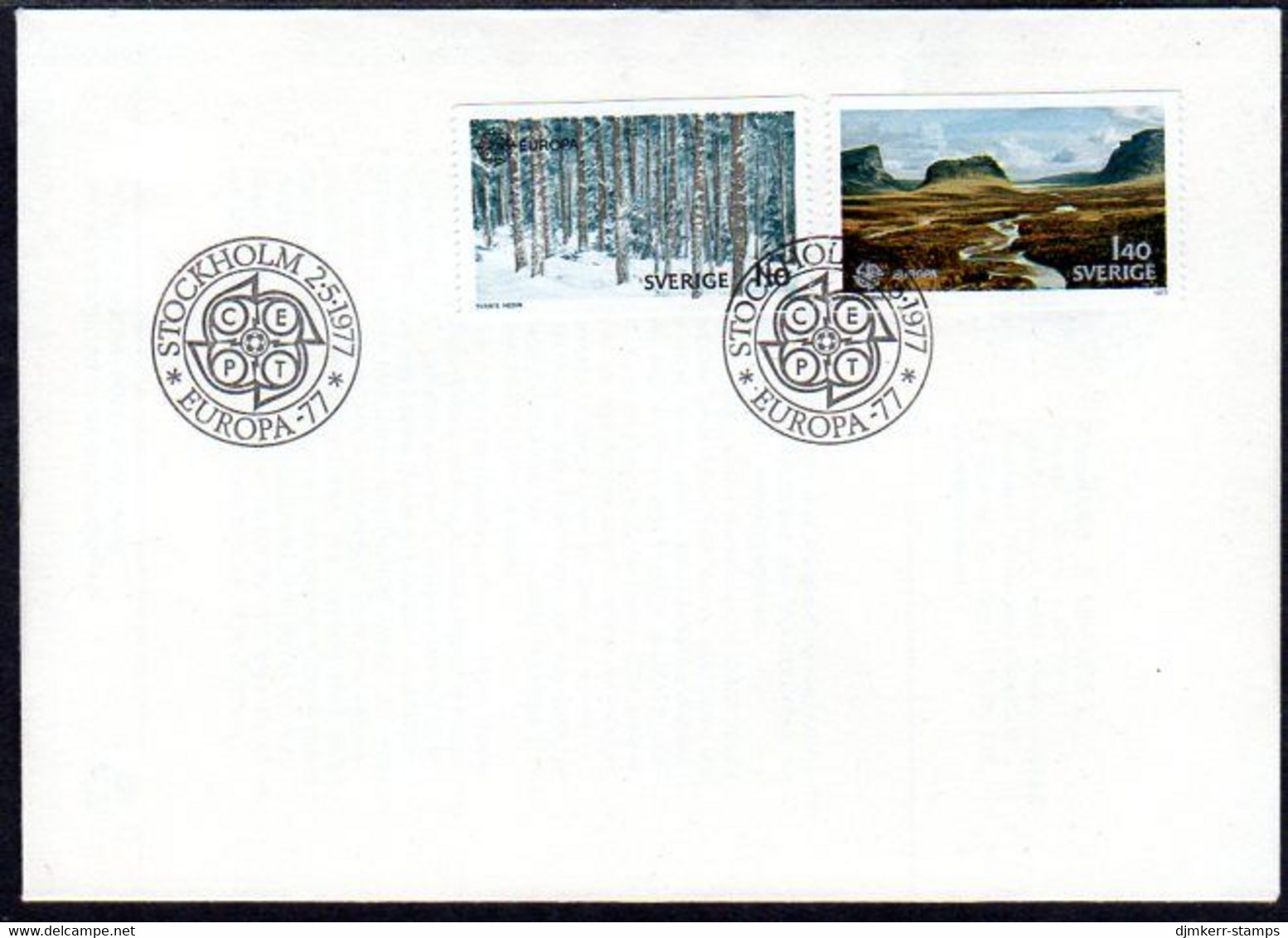 SWEDEN 1977 Europa: Landscapes FDC.  Michel 989-90 - FDC