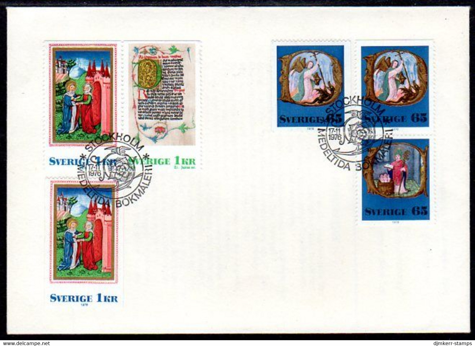SWEDEN 1976 Christmas FDC.  Michel 966-69 - FDC
