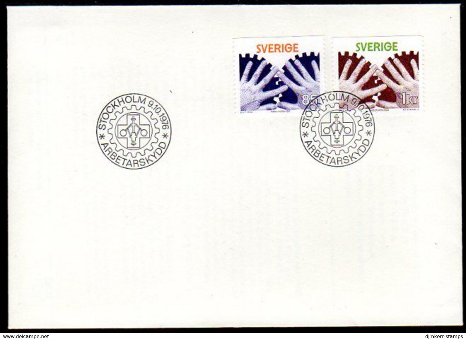 SWEDEN 1976 Workplace Safety FDC.  Michel 964-65 - FDC