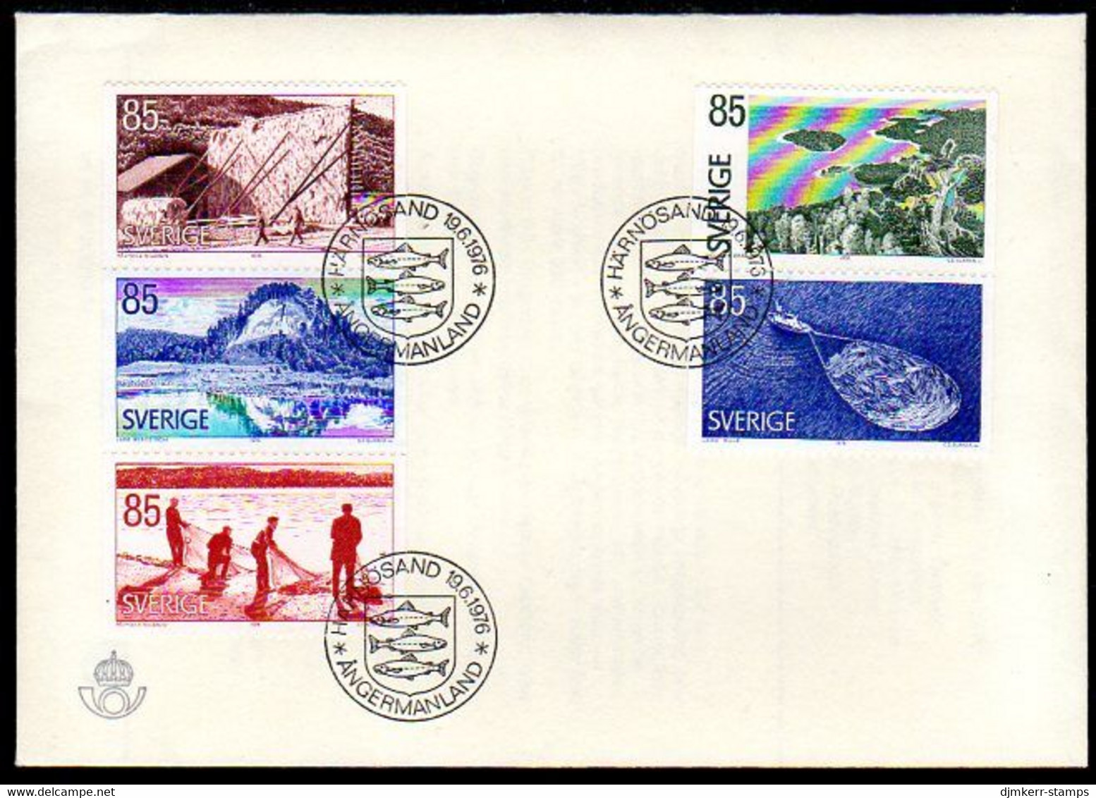 SWEDEN 1976 Tourism: Angermanland FDC.  Michel 945-49 - FDC