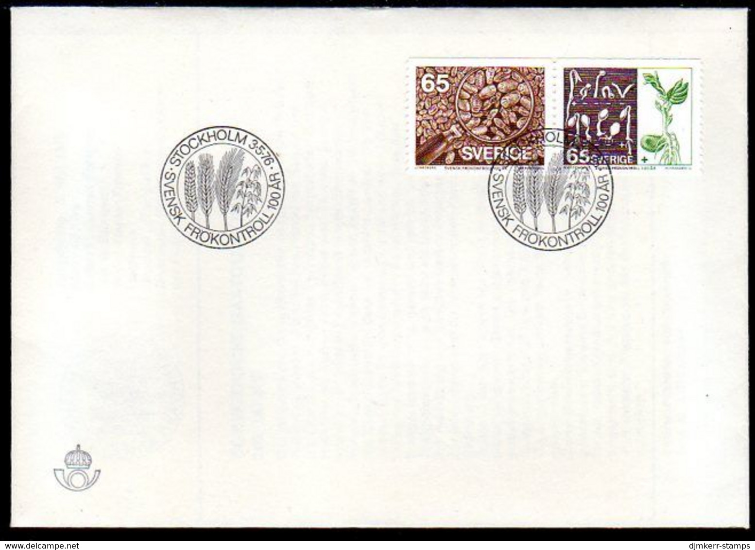 SWEDEN 1976 Seed Testing FDC.  Michel 941-42 - FDC