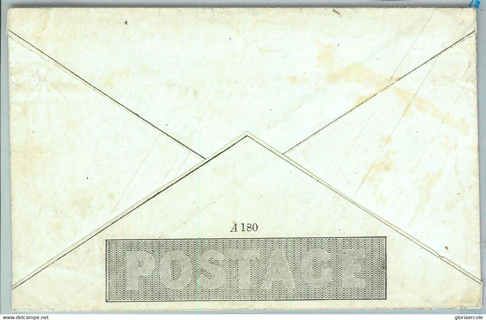 BK0669 - GB Great Brittain - POSTAL HISTORY - MULREADY Letter  # ME2  - Lions Elephants - 1840 Enveloppes Mulready