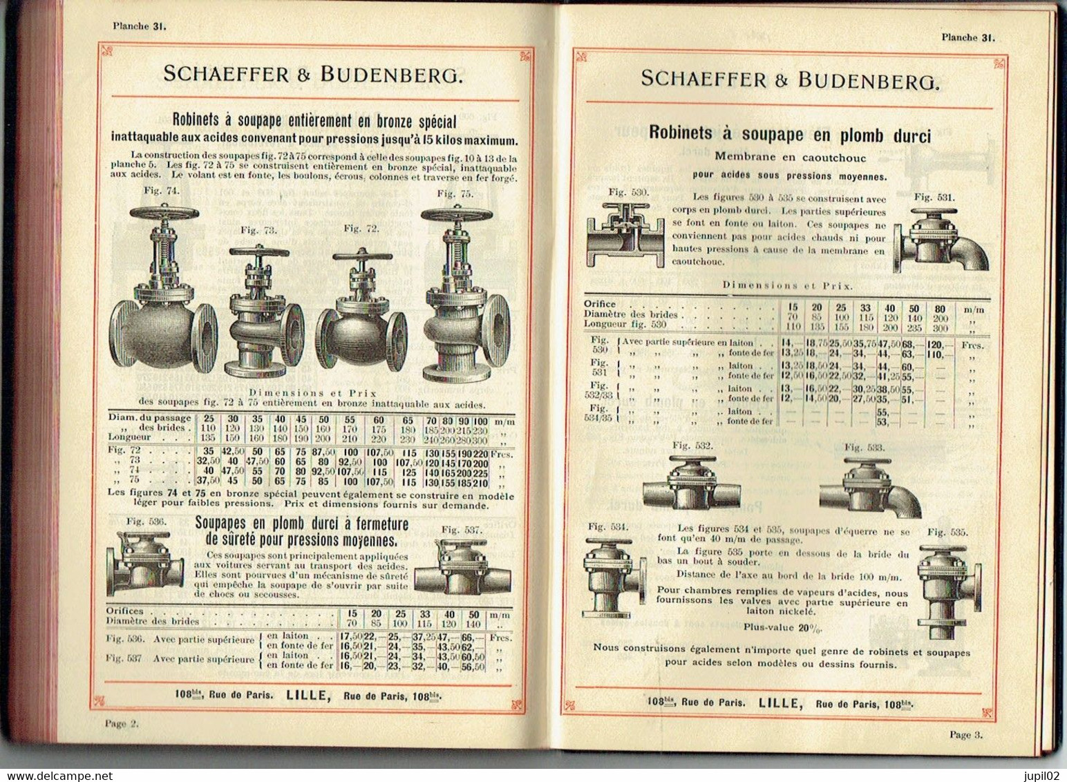 Ancien Catalogue SCHAEFFER ET BUDENBERG  A Lille  De 1900 - Materiale E Accessori