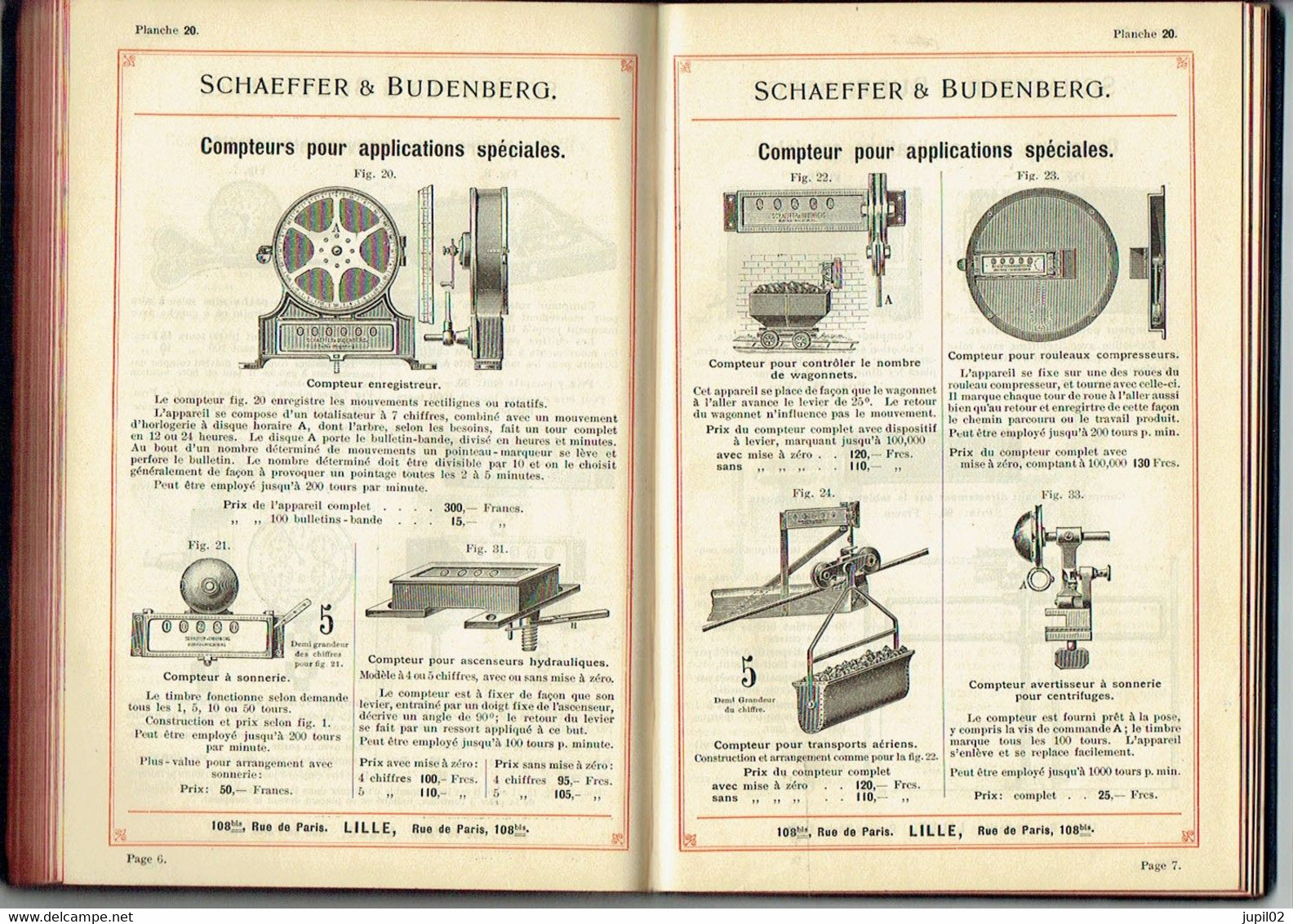 Ancien Catalogue SCHAEFFER ET BUDENBERG  A Lille  De 1900 - Materiaal En Toebehoren