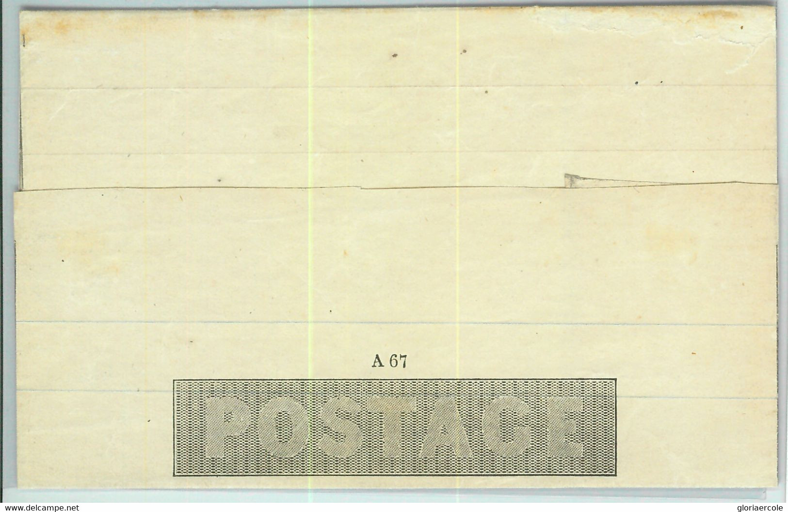 BK0674 - GB Great Brittain - POSTAL HISTORY - MULREADY Letter  # A67 - LIONS - 1840 Mulready Envelopes & Lettersheets