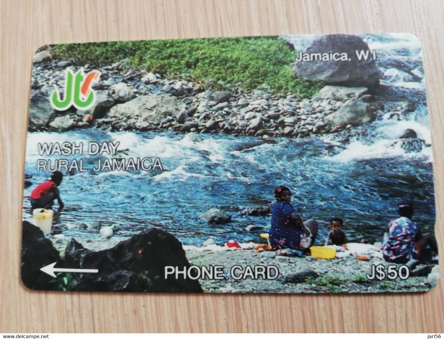 JAMAICA  J$50,-  GPT CARD   WASH DAY RURAL JAMAICA  CONTROL NR: 5JAMJ   Fine Used Card  **3227** - Giamaica