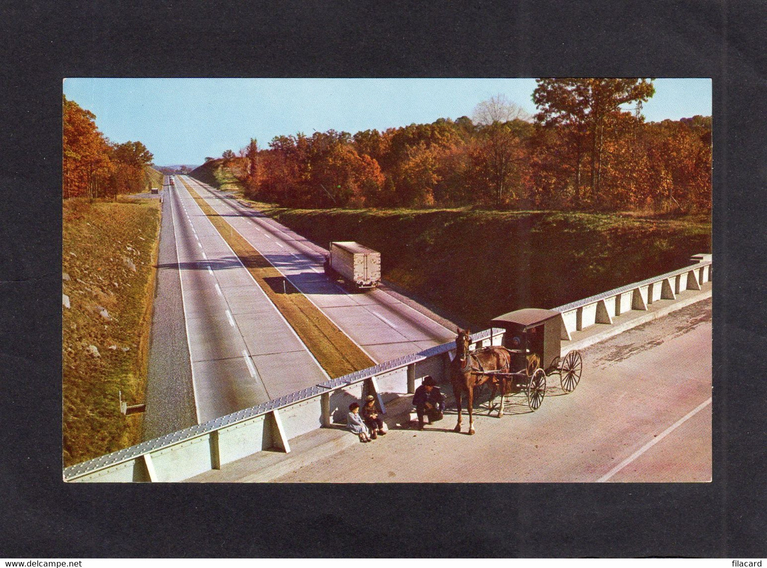 95696    Stati  Uniti,   Pensylvania  Turnpike,  "World"s  Most  Scenic  Highway",  Amish Lancaster  County,  NV - Lancaster