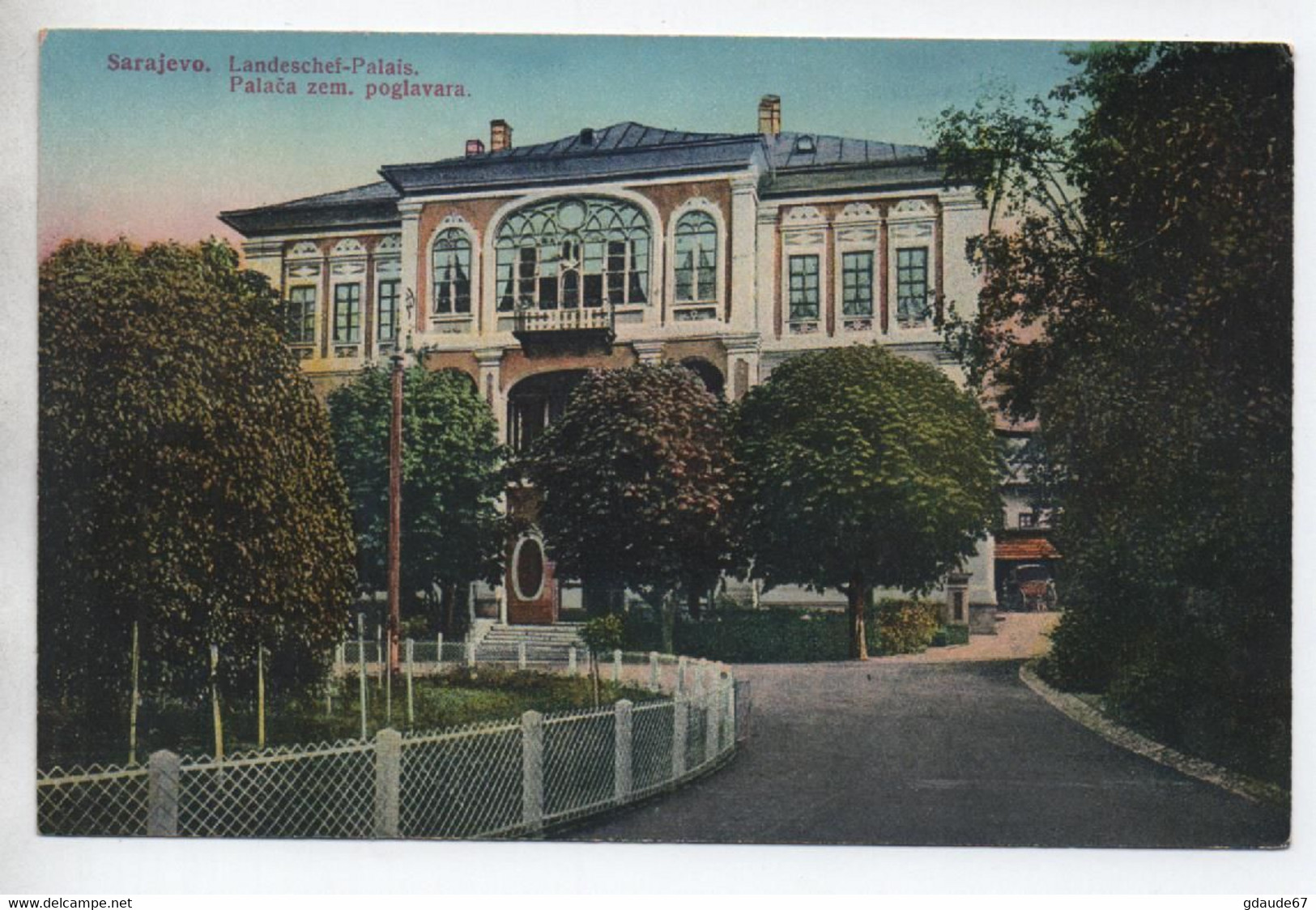 SARAJEVO (BOSNIE HERZEGOVINE) - LANDESCHEF PALAIS - Bosnie-Herzegovine