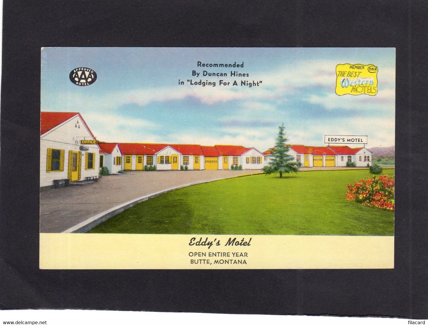 95707    Stati  Uniti,  Eddy"s  Motel,  Open Entire Year,  Butte,  Montana,  NV - Butte
