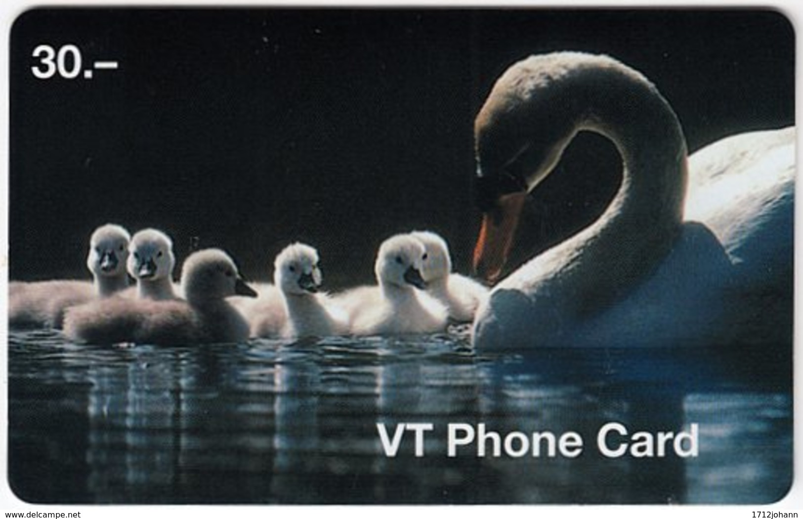 SWITZERLAND D-787 Prepaid VT - Animal, Bird, Swan - Used - Suisse