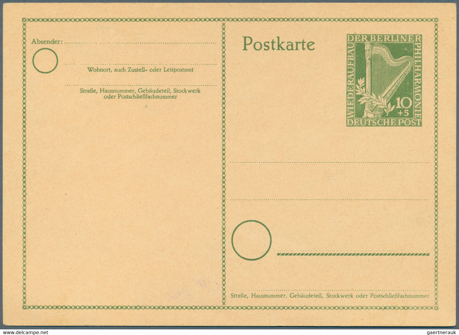 Berlin - Ganzsachen: 1948/1960. Nette Sammlung Mit 59 Postkarten Und LP-Faltbriefen, Gebraucht Und/o - Altri & Non Classificati