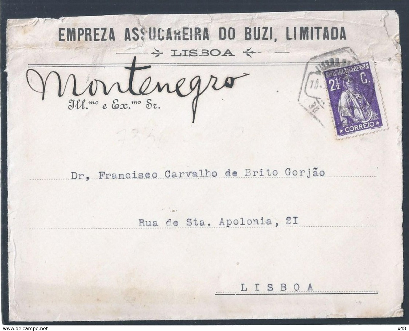 Carta Da Empresa Assucareira Do Buzi, Moçambique. Letter From Assuming Company Of Buzi, Mozambique. Zucker. Sugar. - Lettres & Documents