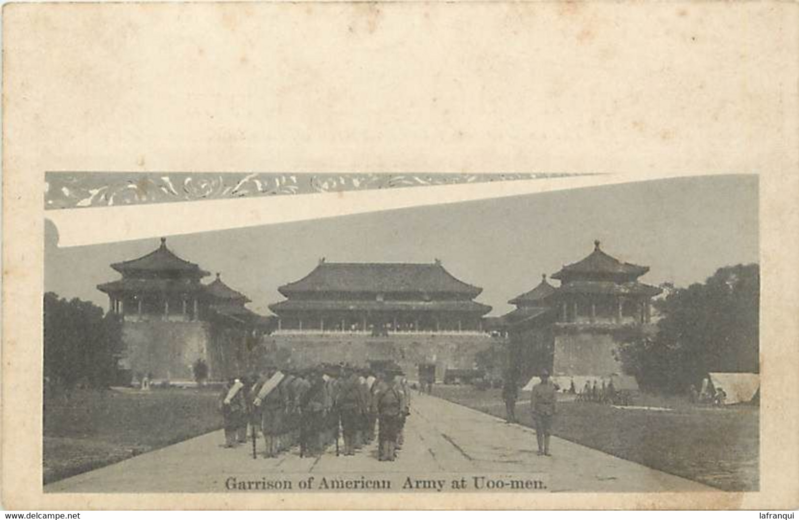 Pays Div- Ref X966- Chine - China - Garrison Of American Army At Uoo Men / Legeres Taches Par Endroits - - Cina