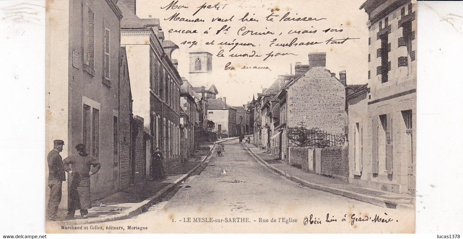 61 / LA MESLE SUR SARTHE / RUE DE L EGLISE / ANIMEE - Le Mêle-sur-Sarthe