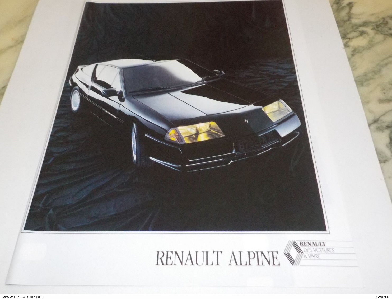 ANCIENNE PUBLICITE RENAULT ALPINE  1980 - Cars