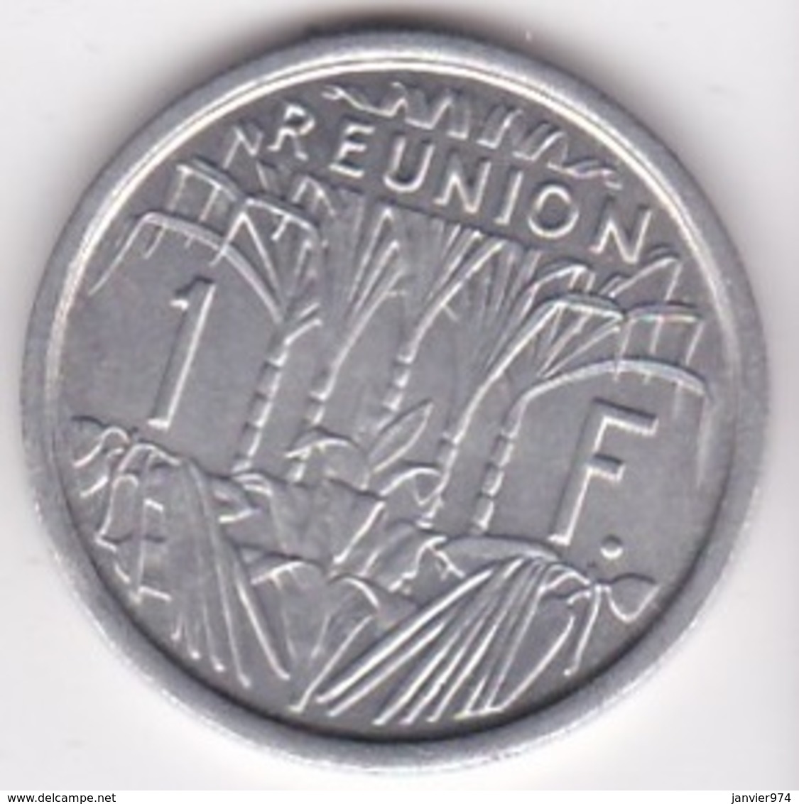ILE DE LA REUNION. 1 FRANC 1973 . ALUMINIUM - Réunion