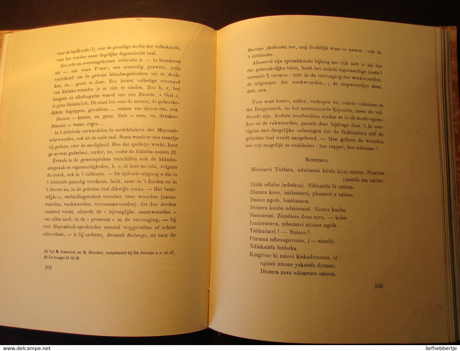 De geheime sekte der Bakhimba's - Khimba - Mayombe land - Congo - Kongo - Zaïre