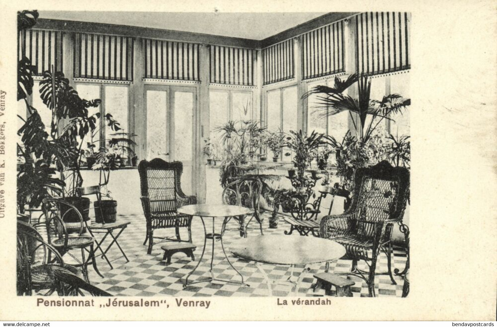Nederland, VENRAY, Pensionnat Jerusalem, La Vérandah (1910s) Ansichtkaart - Venray