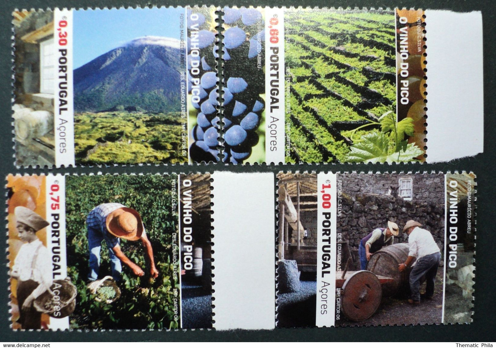 2006 Portugal Mnh -  Uva Raisin Grapes Grape Traube - Wine Winery Barrel Vendange Vinho Vins Vin Vino Wein- Pico - Otros & Sin Clasificación