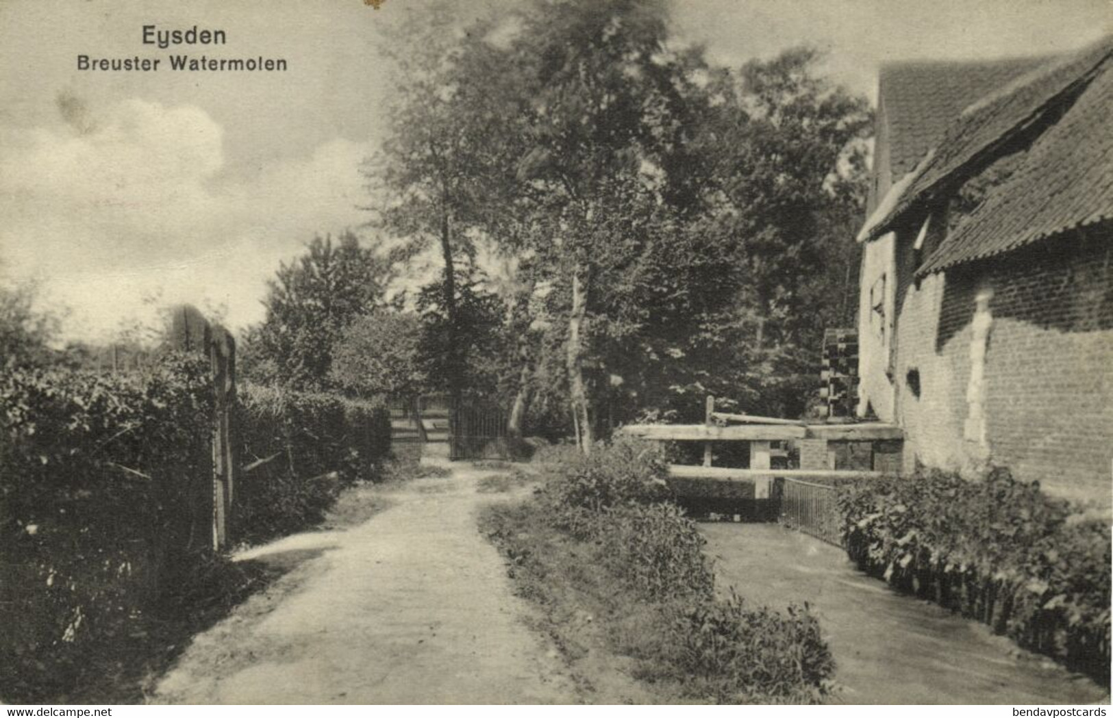 Nederland, EIJSDEN, Breuster Watermolen, Water Mill (1914) Ansichtkaart - Eijsden