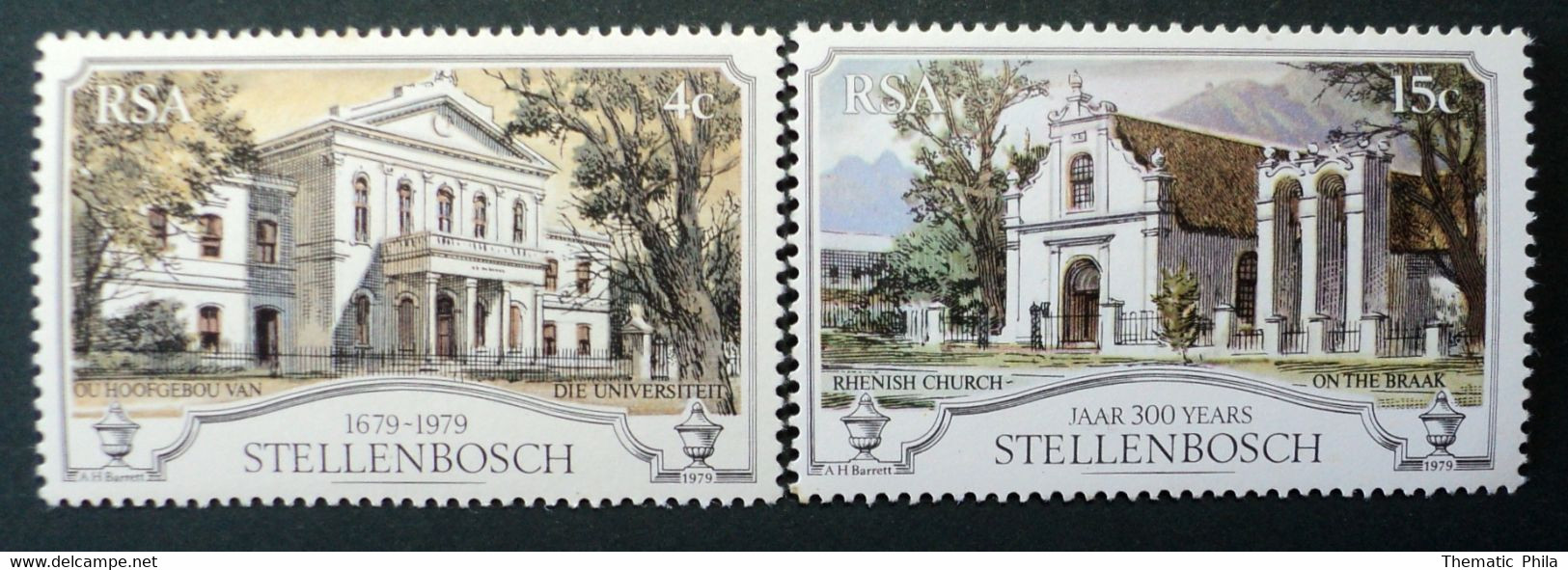 1987 RSA  Mnh -  Uva Raisin Grapes Grape Traube - Wine Winery Vin Vins Vino Stellenbosch Architecture Building - Otros & Sin Clasificación