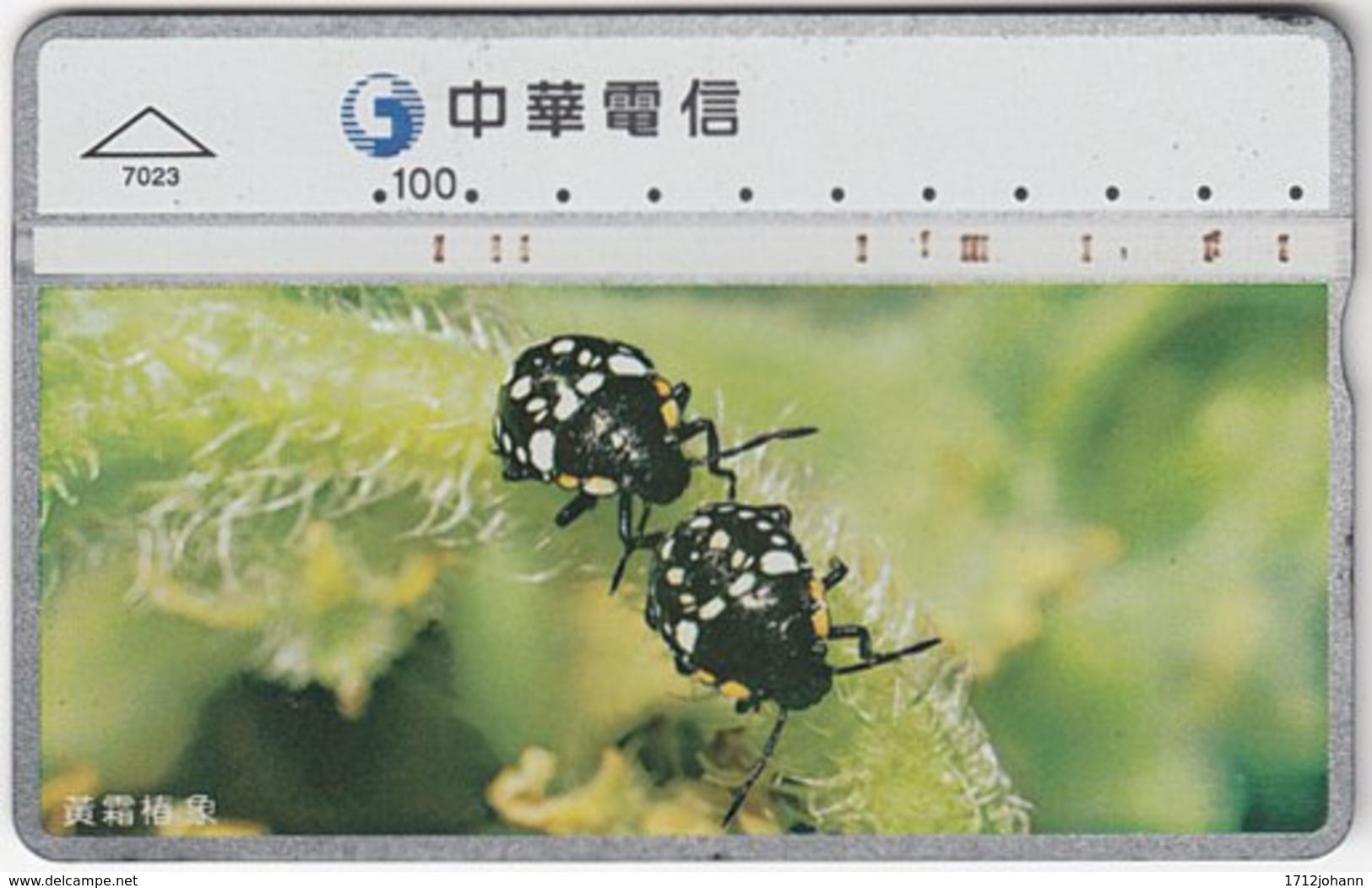 TAIWAN B-205 Hologram Chunghwa - Animal, Beetle - 725E - Used - Taiwan (Formosa)