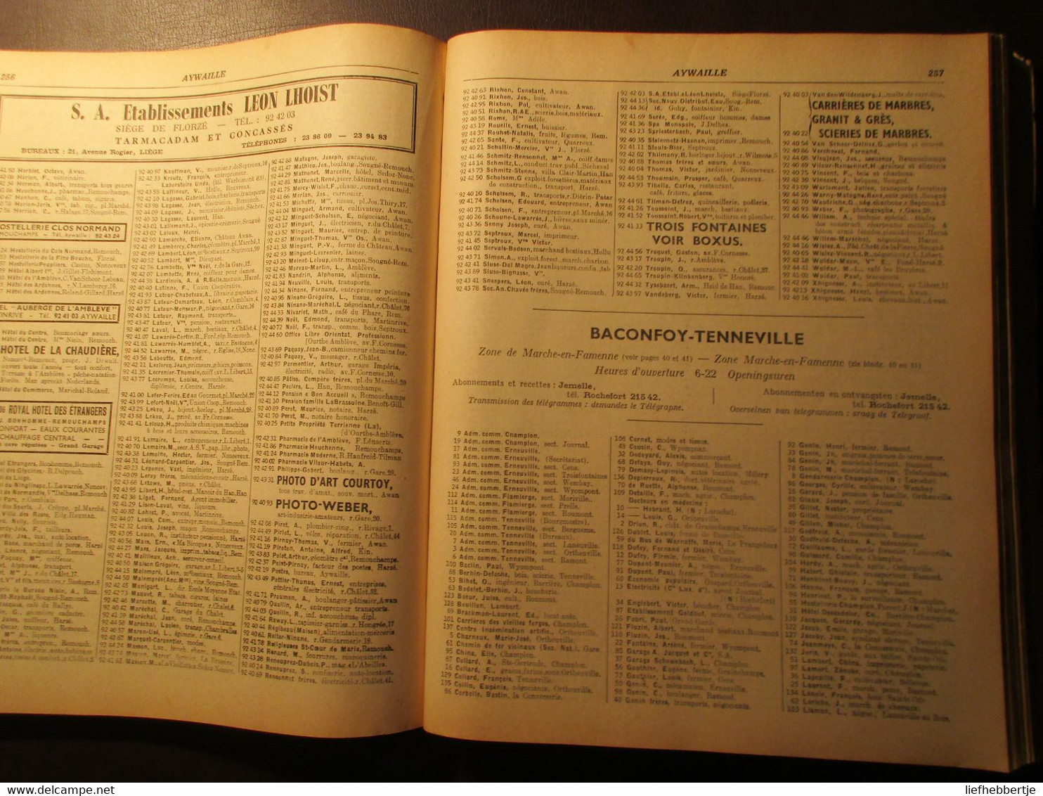 Indicateur Officiel Des Téléphones - Telefoonboek - Telefoongids = 1949 = Liège Namur Hainaut Et Luxembourg - History