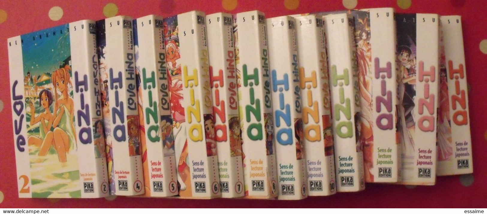 Lot De 12 Tomes De "Love Hina". Ken Akamatsu. Pika édition 2002-04. - Mangas Versione Francese