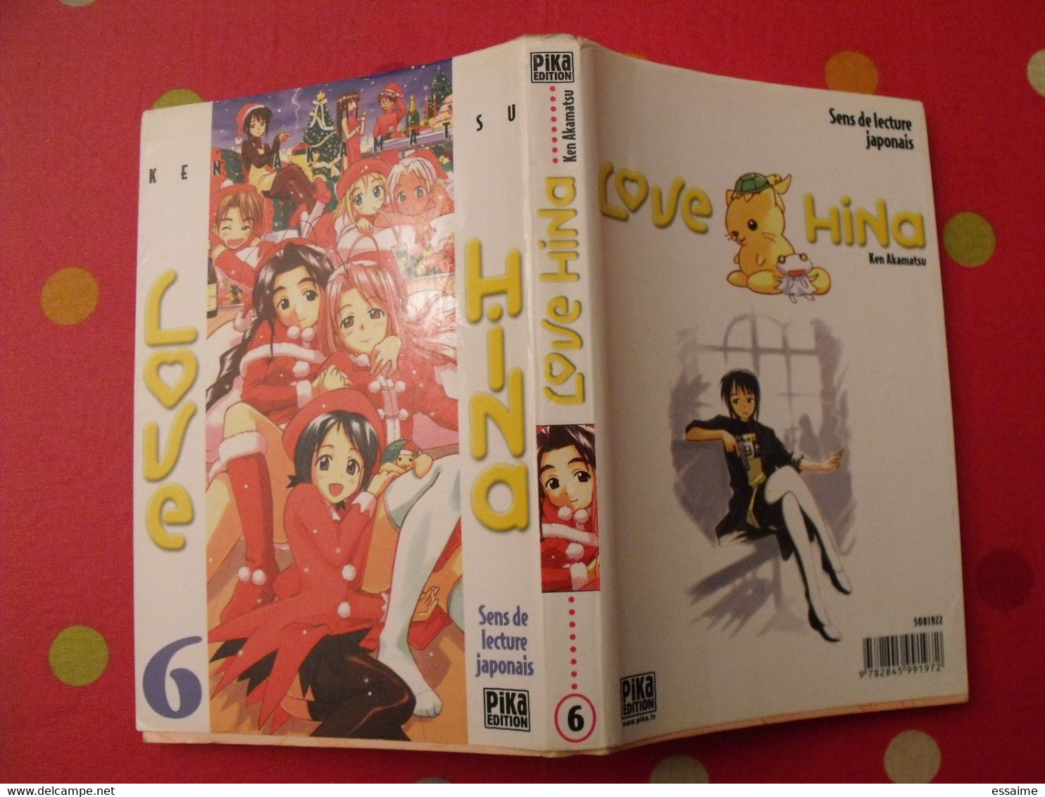 lot de 12 tomes de "Love Hina". Ken Akamatsu. Pika édition 2002-04.