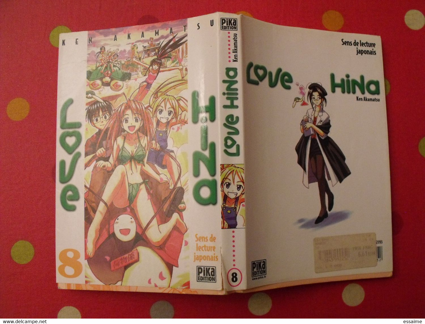 lot de 12 tomes de "Love Hina". Ken Akamatsu. Pika édition 2002-04.